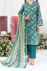 NUSL3321 Printed Lawn Suit - Unstitched 3Pc